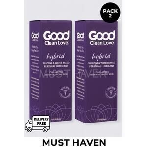 2 Pack - Good Clean Love Hybrid Lubricant, 1.69 fl oz